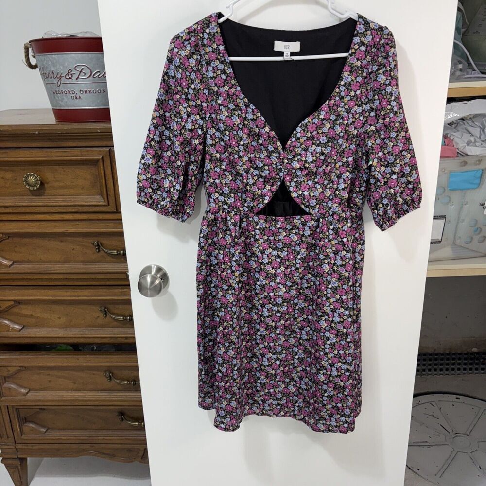 NSR Flower Mid Sleeve‎ Dress, Size L